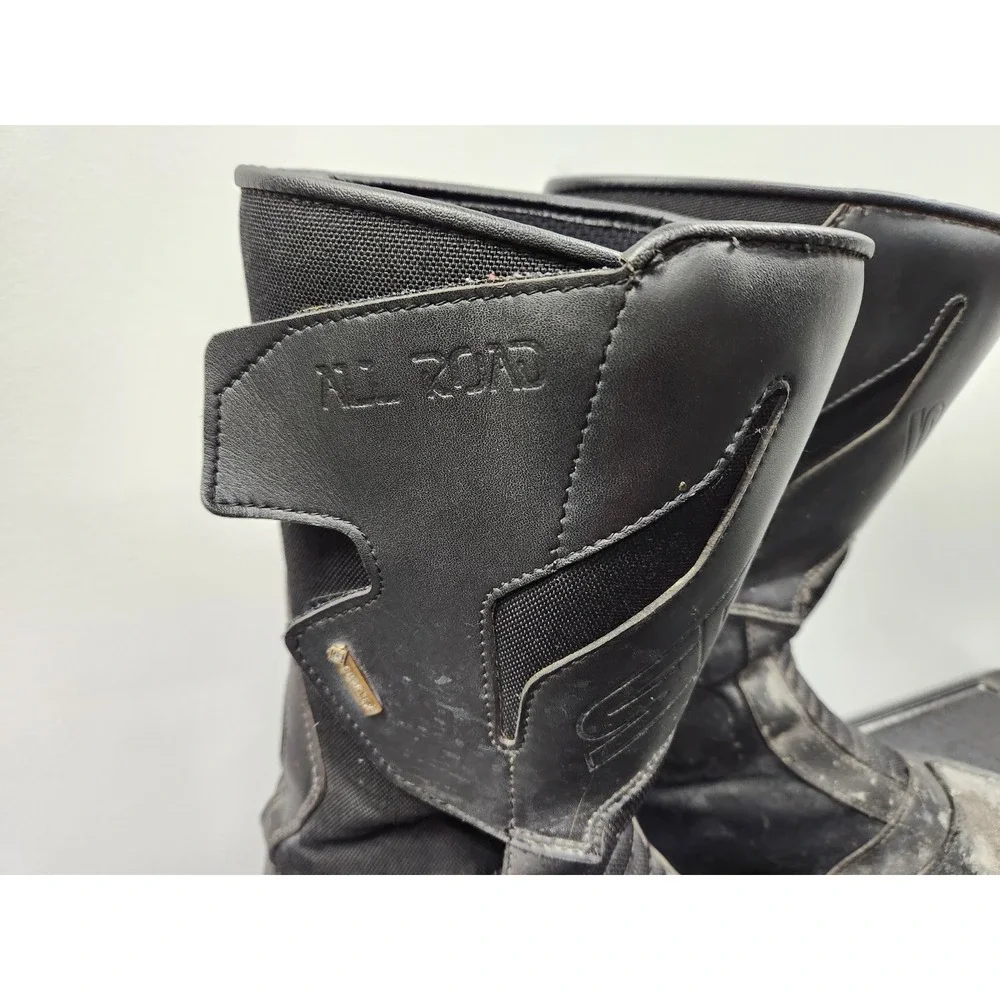 Sidi All Road Motorcycle Boots Men's 14.5 Black Gore-Tex Touring Riding Grunge